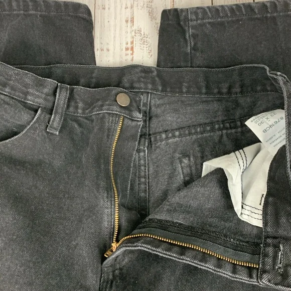 Rustler straight leg black jeans sz 33x30 - Picture 3 of 13